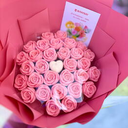 Candy and bouquet