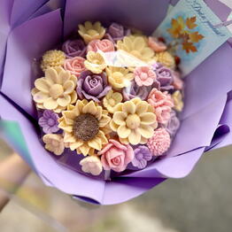 Candy and bouquet