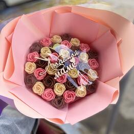 Candy and bouquet