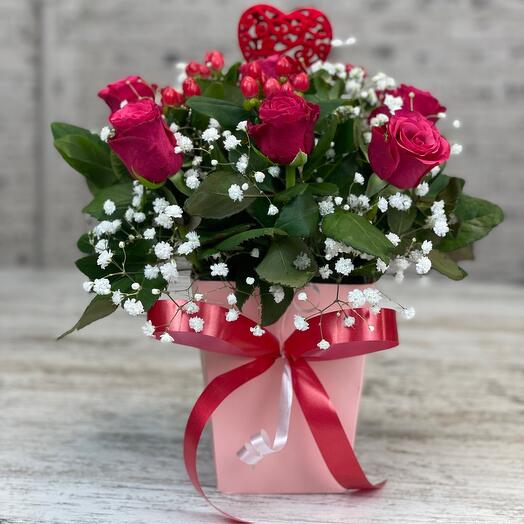 Flowers in a box