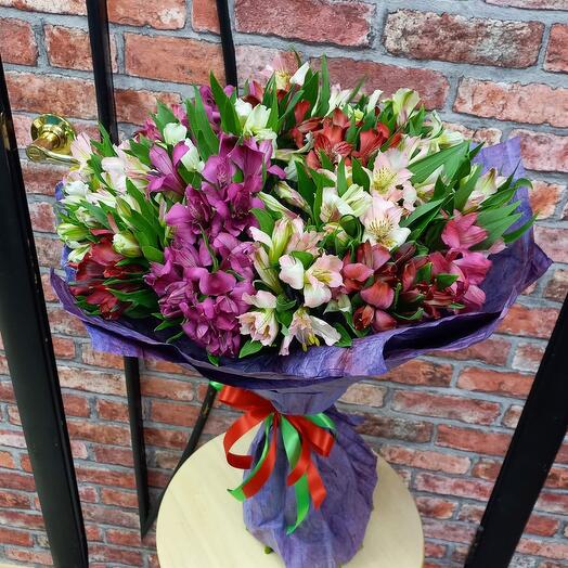 Bouquet of Alstroemeria 35 pieces