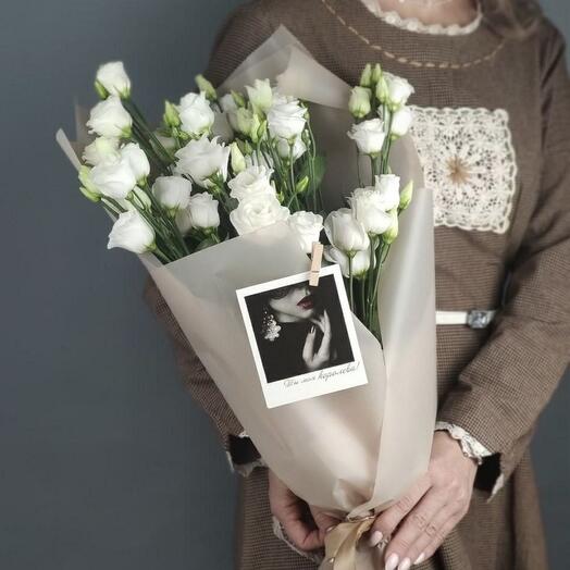 Mono Bouquet con Lisianthus