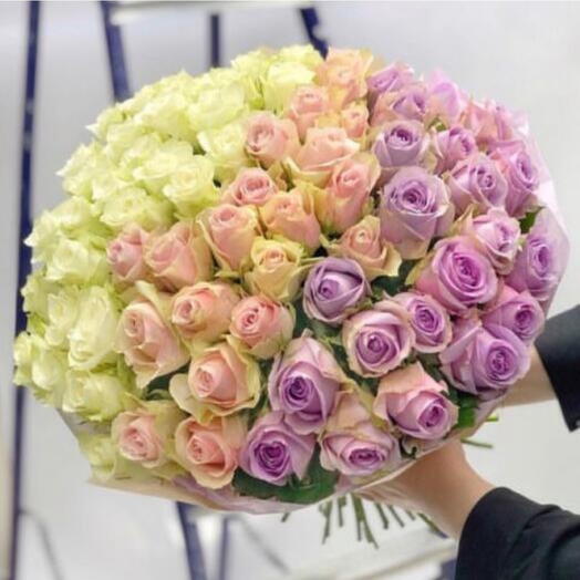 75 Mixed Rose Bouquet-1256