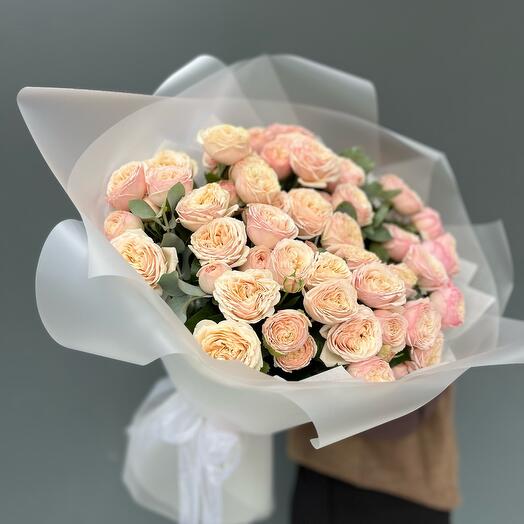 Букет из кустовой розы «нежность» 🌷