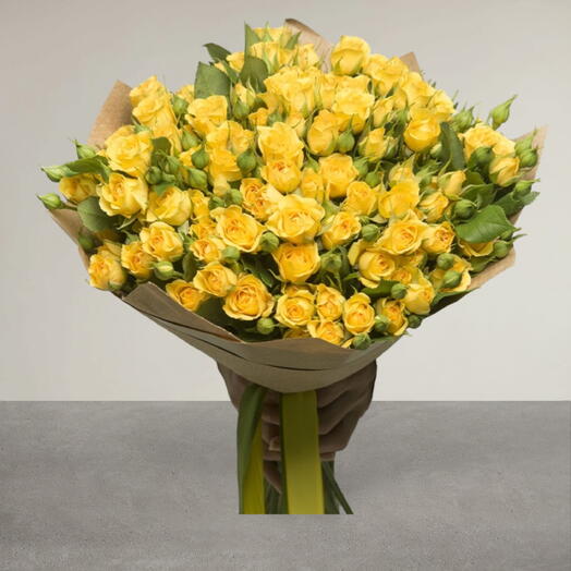 Yellow Spray Roses Bouquet