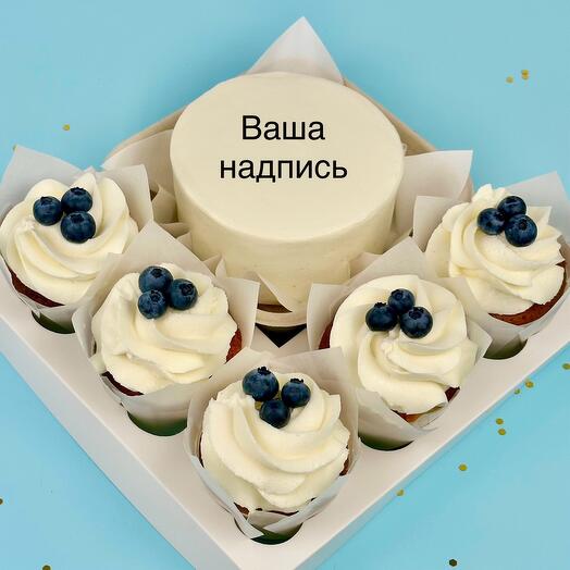 Бенто+ капкейки с голубикой