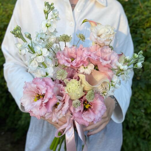 Букет невесты в розовых оттенках 🌸