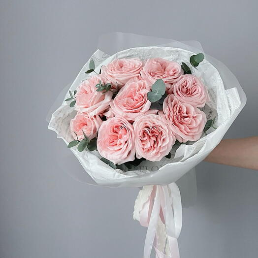 Букет сортовых роз Pink O Hara S