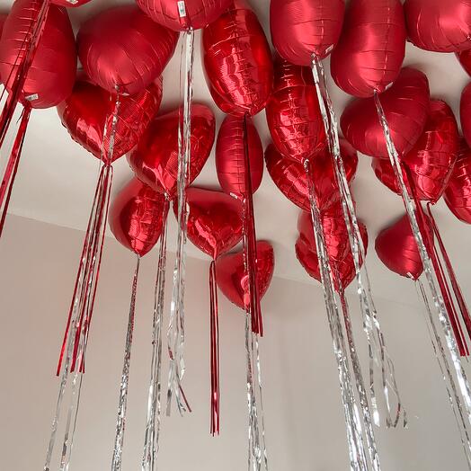 A set of balloons "See you, baby!"