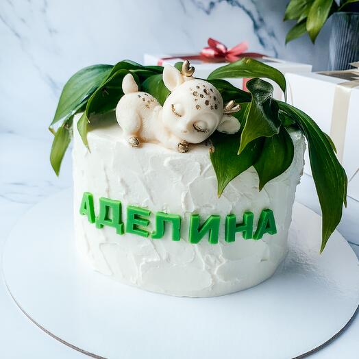 Торт 1,5кг Олененок (можно любой декор)