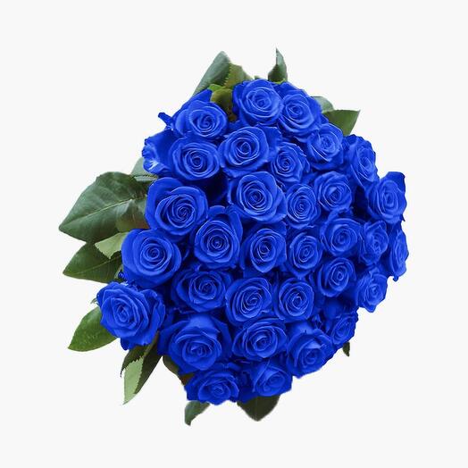 51 Blue Roses Bouquet