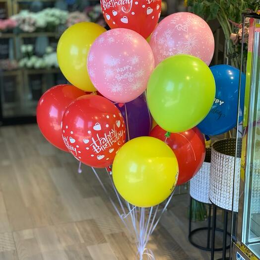 10pcs Muti-Color Birthday Balloons