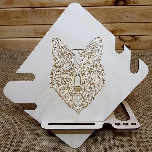 Настольный органайзер с подставкой под телефон, светлый