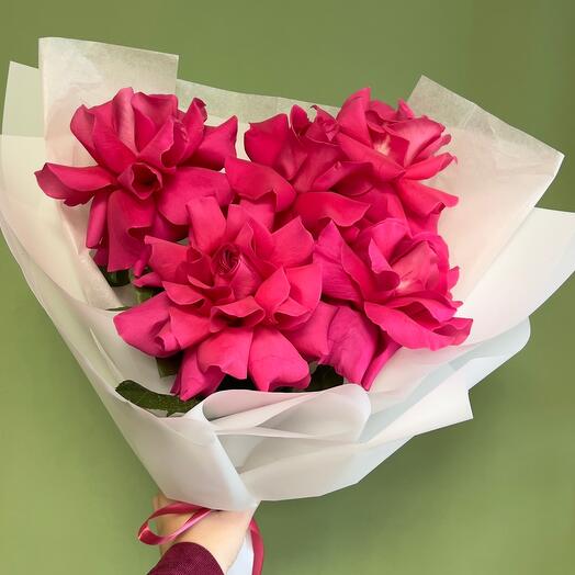 Букет из «французских» роз сорта пинк флойд