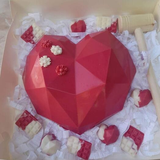 Шоколадное  сердце
