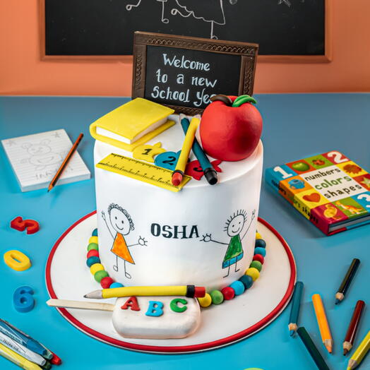 Back to School Drawing Cake