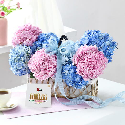 Serene Hydrangea Basket