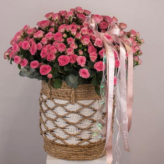 Rosy Elegance Basket