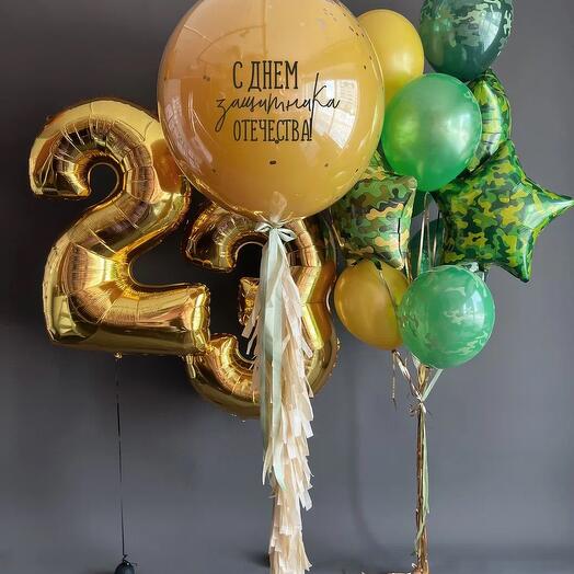 Шарики для мужчины на 23 февраля