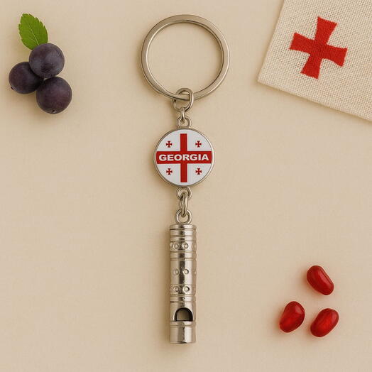 Брелок сувенир свисток «Грузия». Keychain Souvenir Whistle «Georgia»