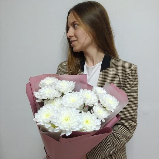 Пушистые хризантемы