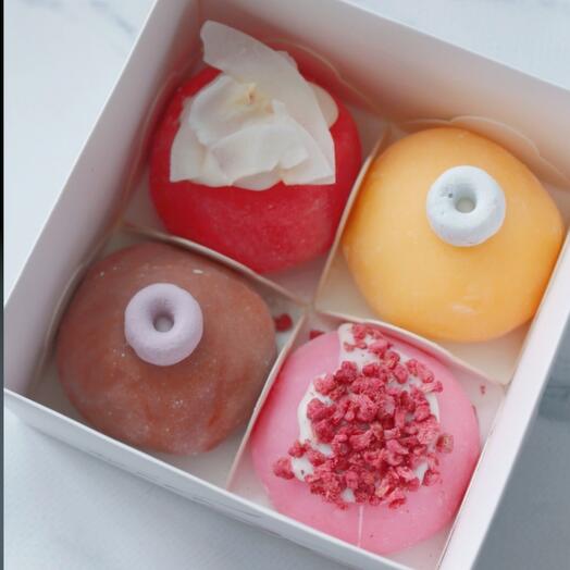 Conjunto de Mochi 4 sabores