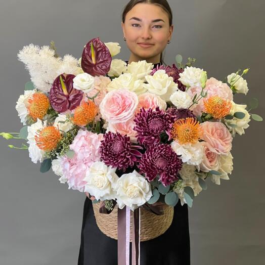 Цветы Букет Art Flowers Тайна золотых лепестков