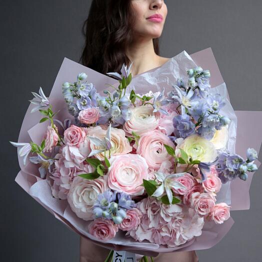 Sky pink mix bouquet