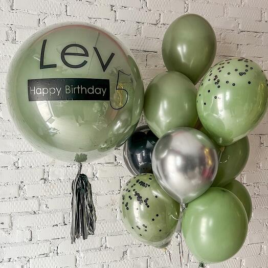 A set of balloons for a boy