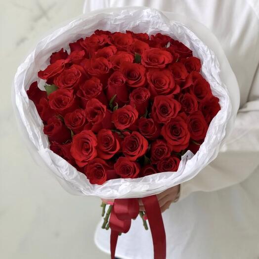 Акция!!! 51 красная Роза🌸 в оформлении