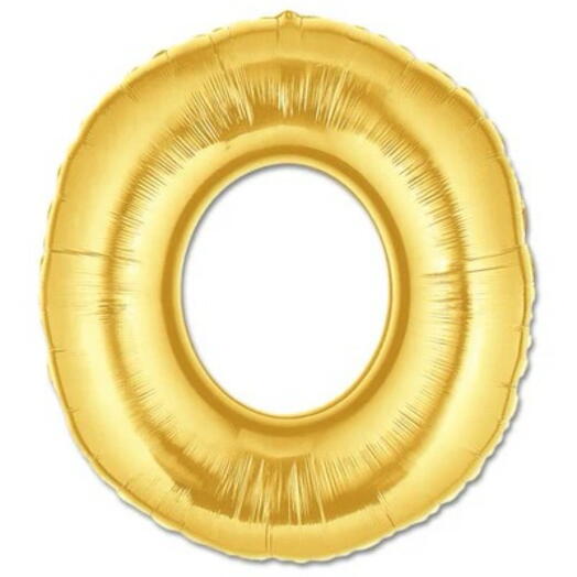 Letter O Golden Foil Balloon