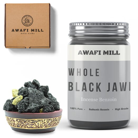 AWAFI MILL Black Jawi Incense | Vanilla Luxe - Bottle of 100 Gram