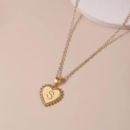 S letter necklace