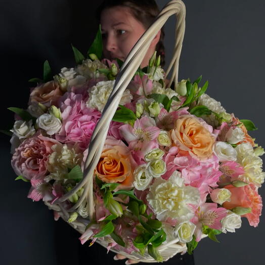 Flowers in basket