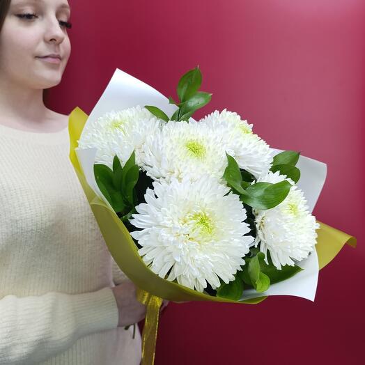 💐Хризантема одиночная белая