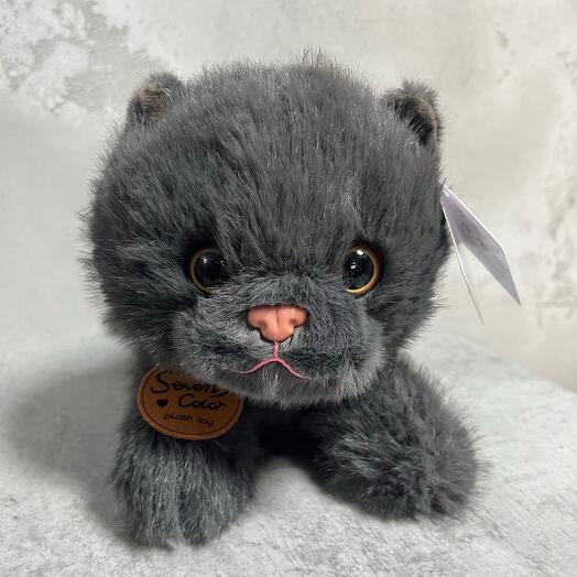 Мягкая игрушка серый кот
