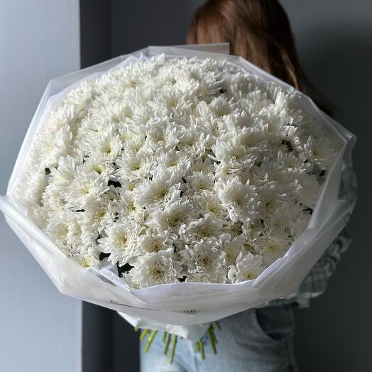 Букет из 19 хризантем🌿