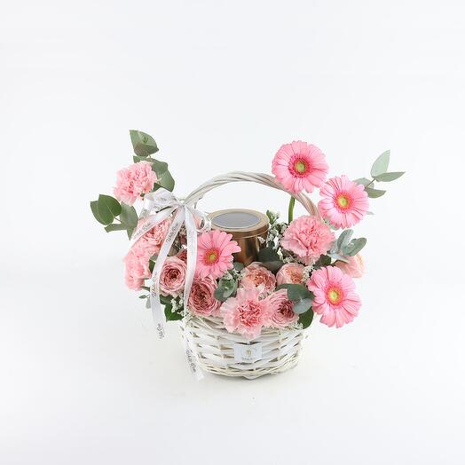 Floral Tiffin Cake basket