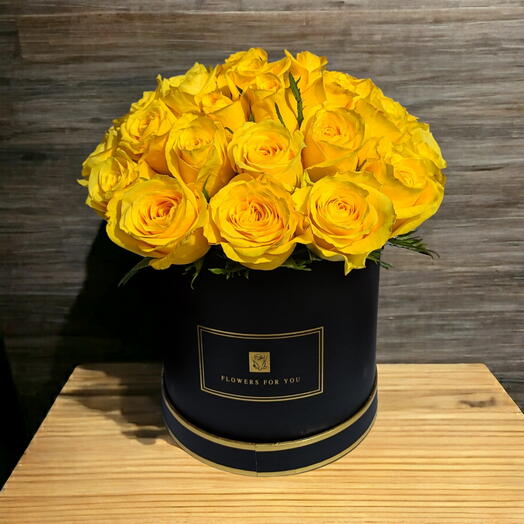 Black Box Yellow Roses