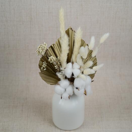 Desert Dreams - Preserved Flowers Ceramic Vase - 02-5495