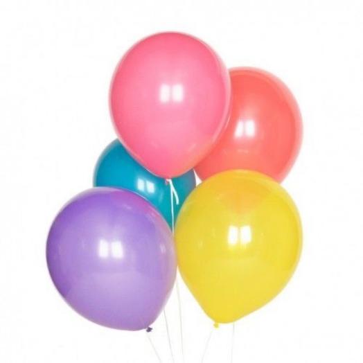 5 globos de helio
