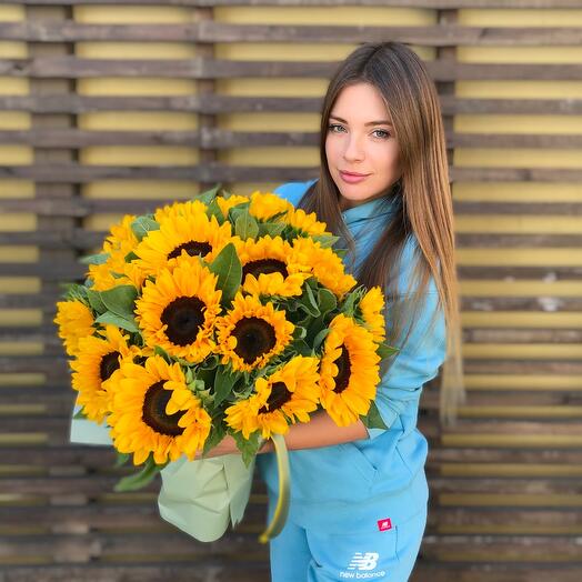 Ramo de girasoles 19PCS