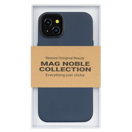 Чехол с MagSafe для iPhone 15 MAG NOBLE COLLECTION-Темно Синий