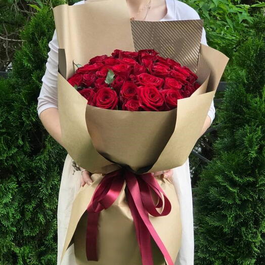 50 Red Roses Bouquet