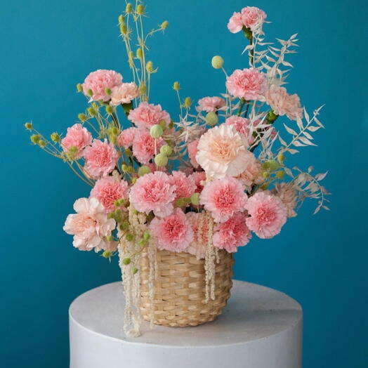 Flowers in basket