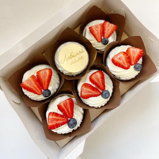 Cupcakes de 6 piezas para mamá
