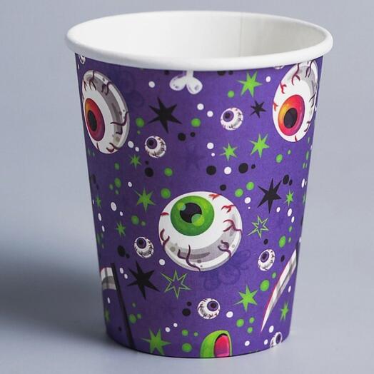Стакан бумажный «Глаза», 6 шт