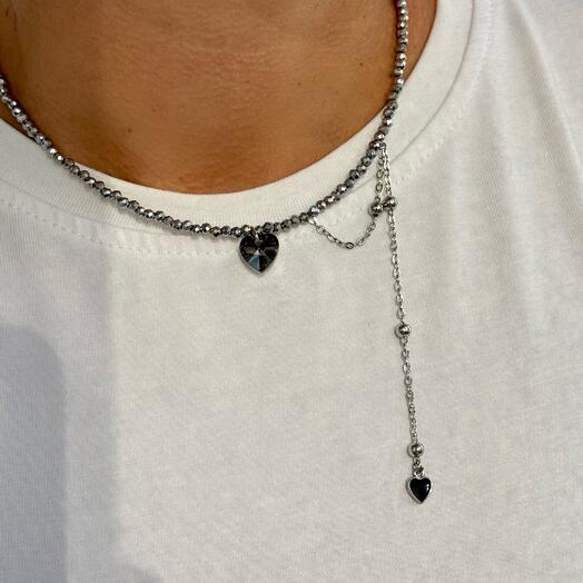 Чокер на шею с кристаллом Swarovski