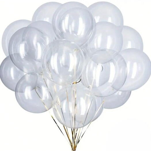 Transparent Latex Balloons - 20pcs