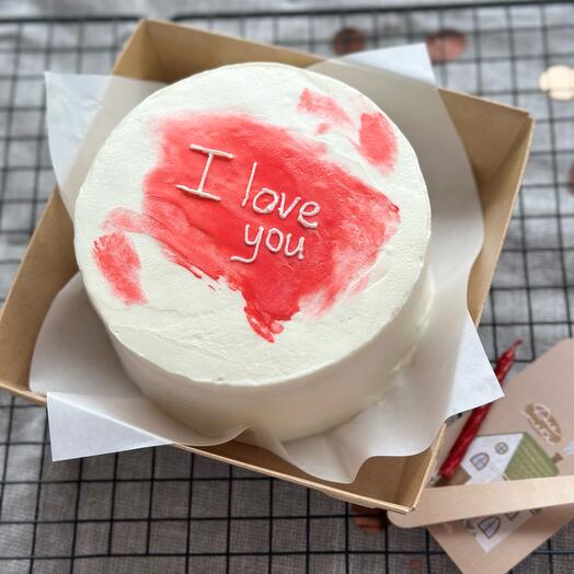 Бенто торт I love you для девушки